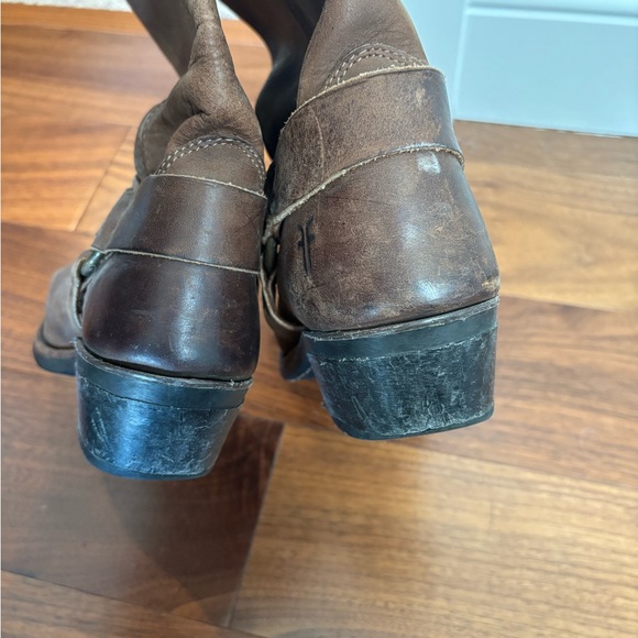 Frye Women's Harness 12R Brown Boots | Size 8 - Picture 10 of 10